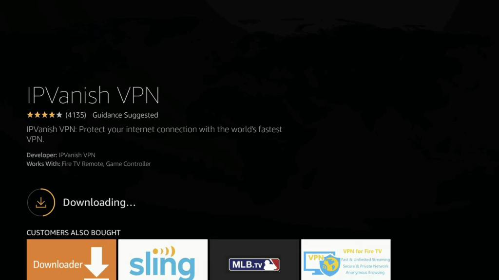 IPVanish VPN on Firestick