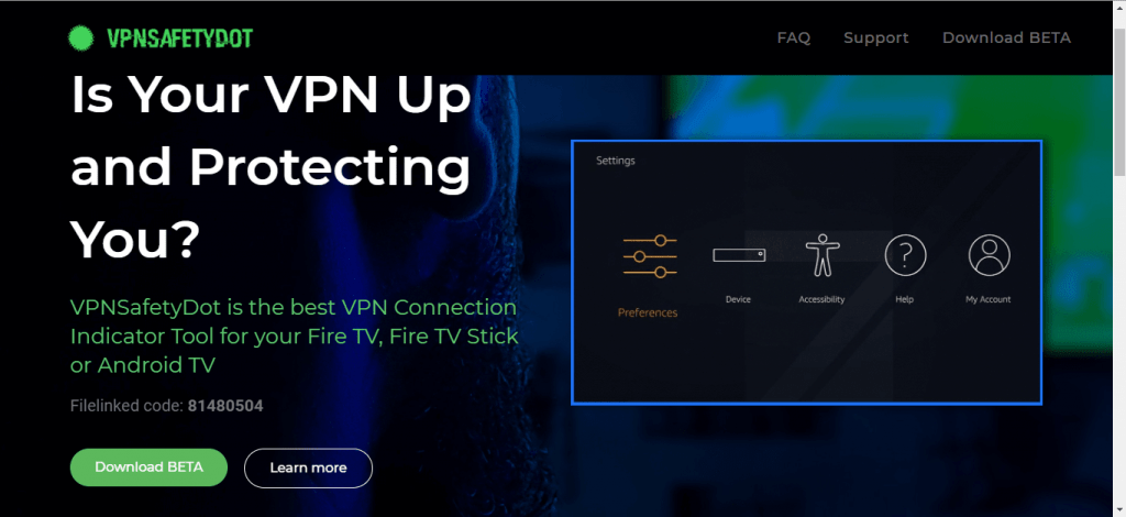 VPNSafetyDot for Firestick