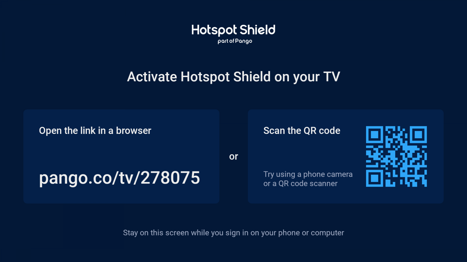 code hotspot shield vpn
