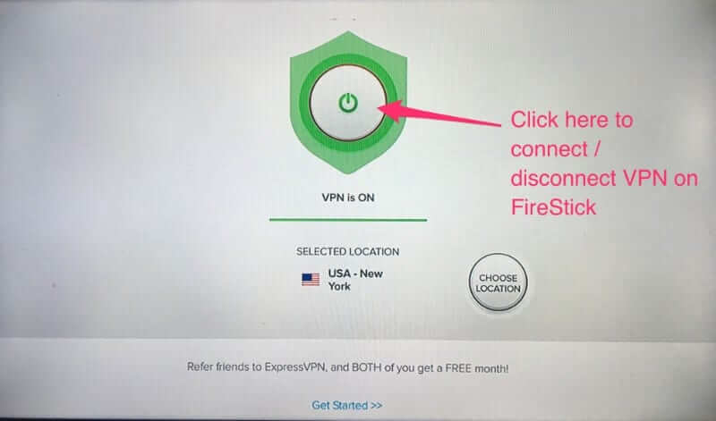 Click Connect to start using VPN 