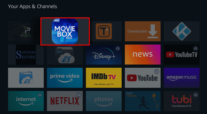 Open HD Movie Box on Firestick