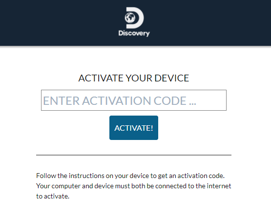 Activate Discovery Go on Firestick