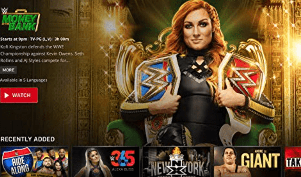 WWE Network on Firestick using VPN