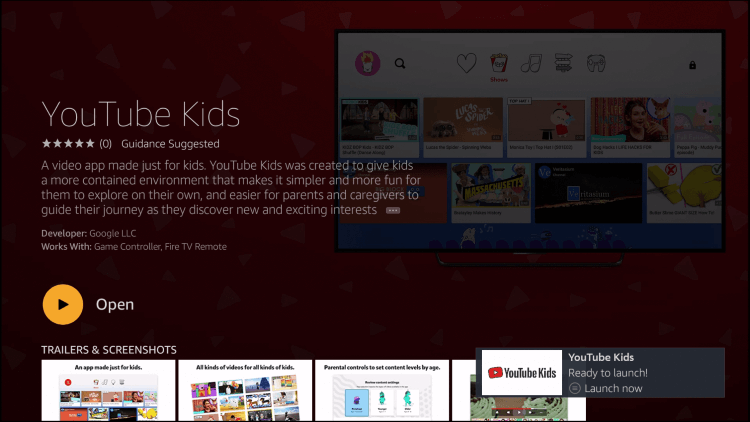 Youtube Kids on Firestick using VPN