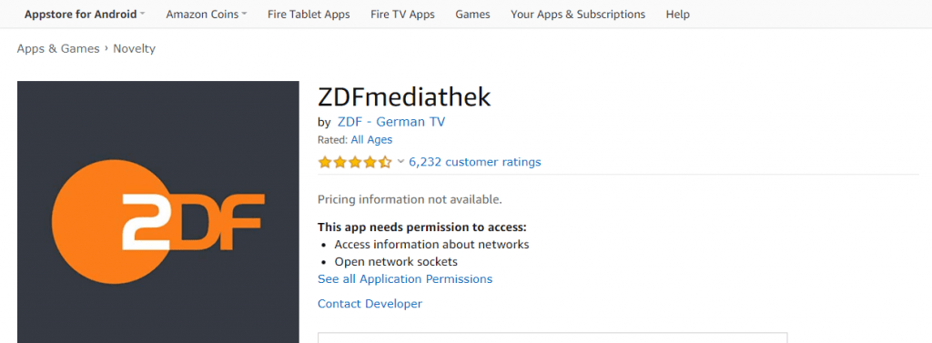 ZDF on Firestick using VPN