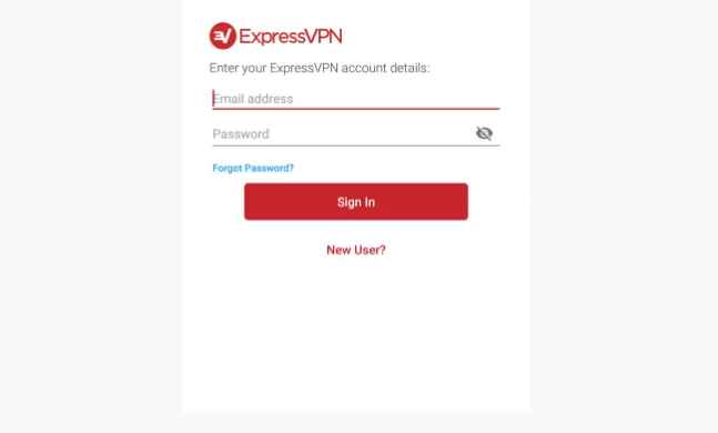 Sign in with your account credentials