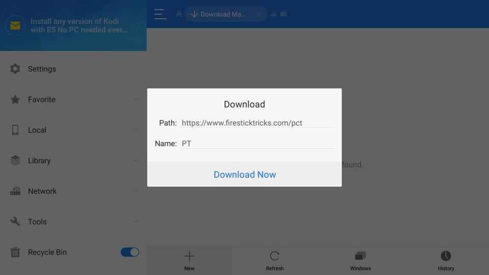 Click Download Now to download the apk file