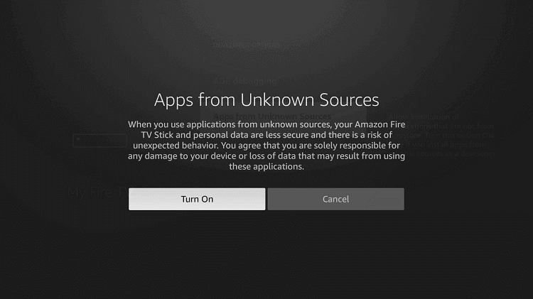 Enable Apps from unknown source