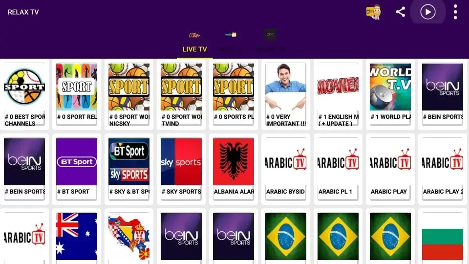 select any content and start streaming