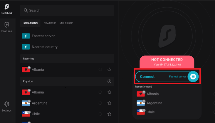 connect with VPN