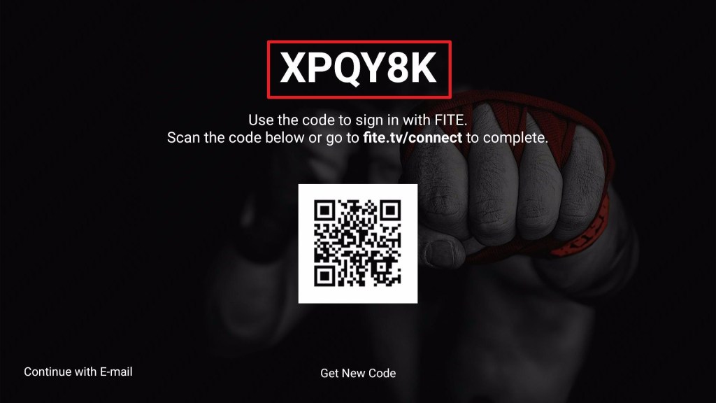 Copy code- FITE on Firestick