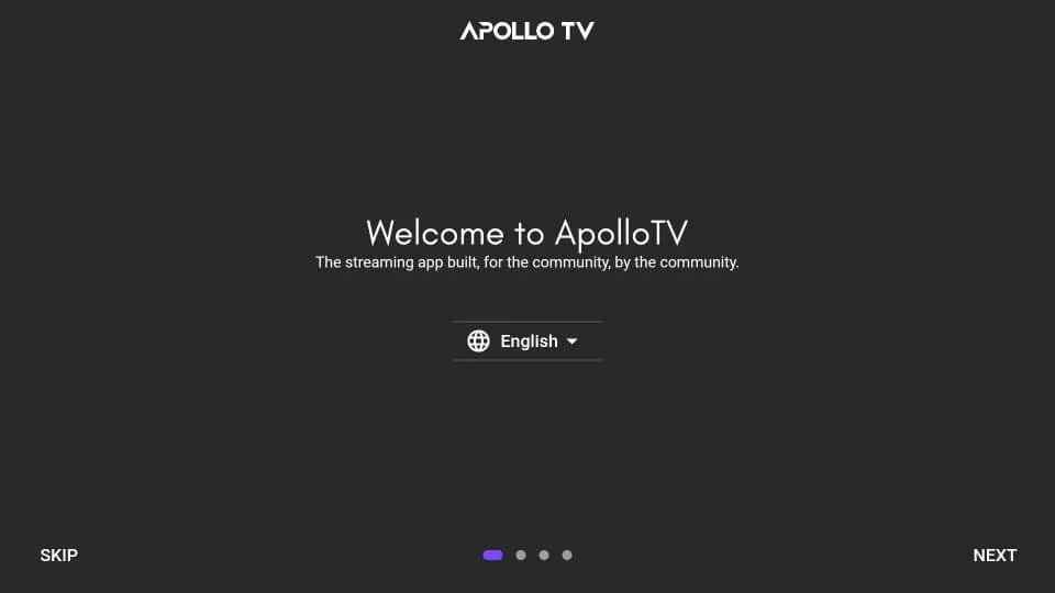 Change language on Apollo TV