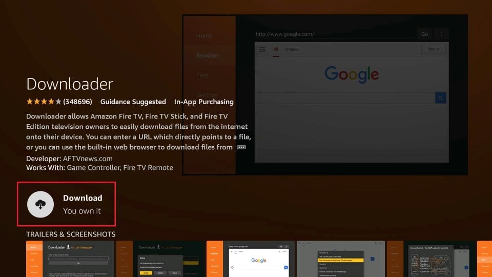 Install Downloader and Foxtel Go on Firestick