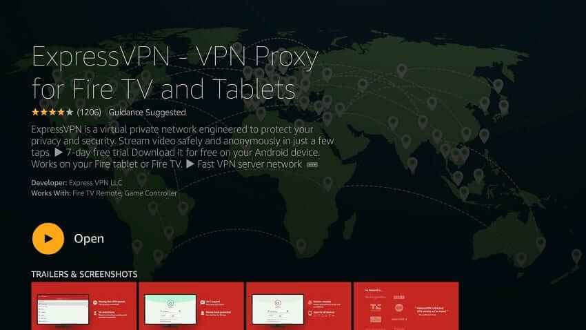 Launch Express VPN on Firestick