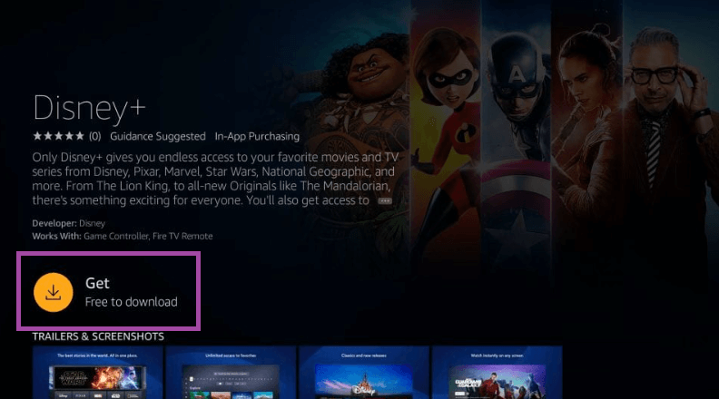 Install Disney+ to stream MS Marvel on Firestick