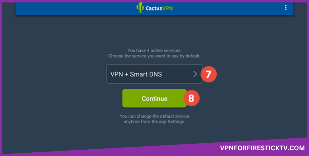 Select VPN+Smart DNS