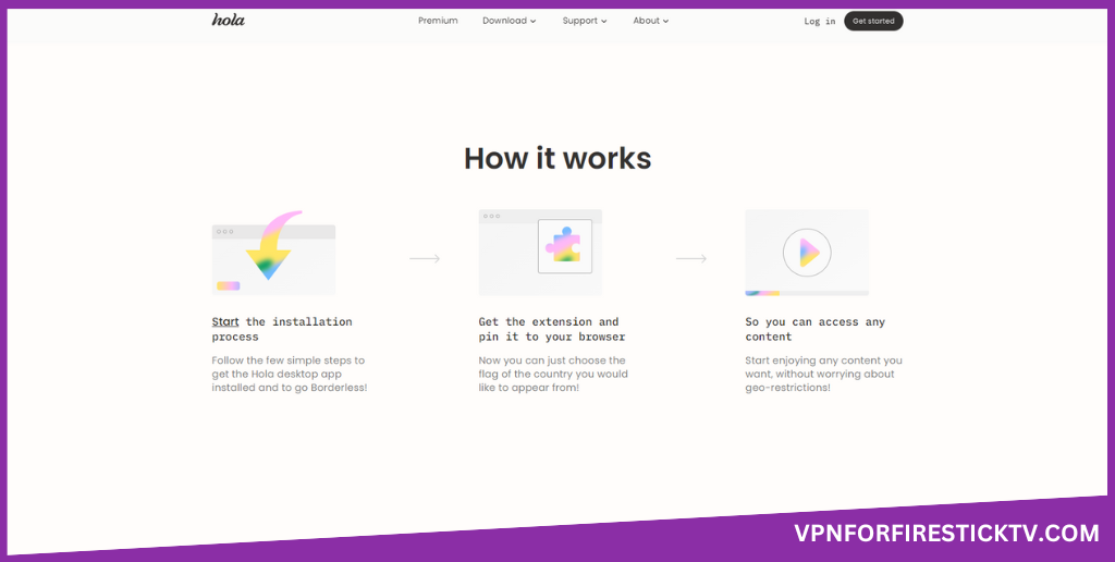 Hola VPN Homepage
