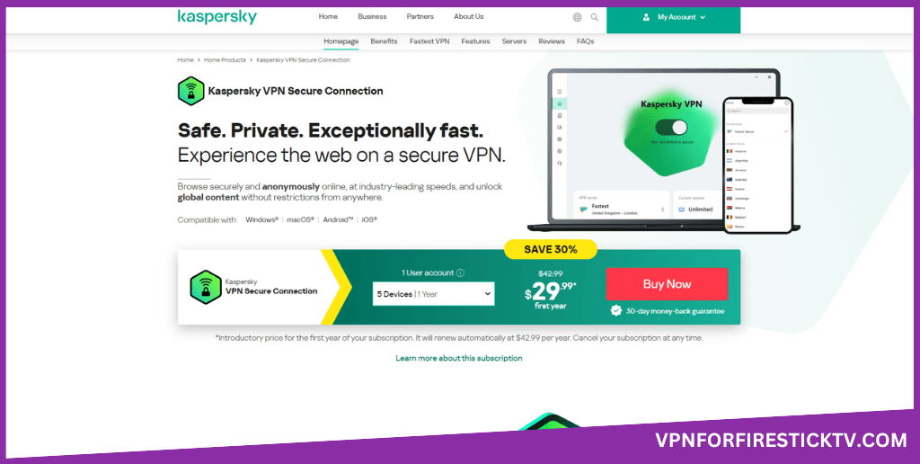 Kaspersky VPN Official Website