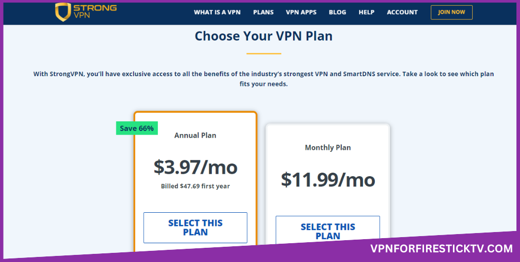 Click on Select This Plan button