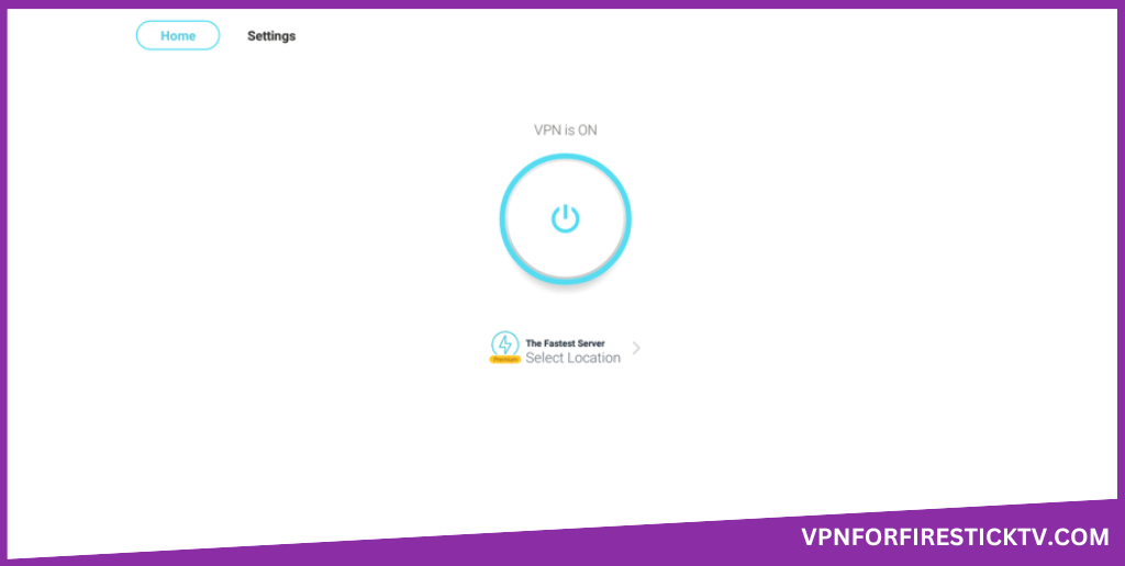 The X VPN will be connected to the chosen server location