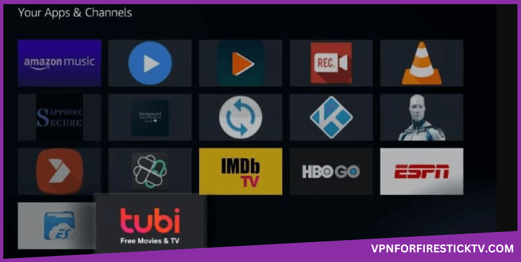 Tubi from Apps &Channels